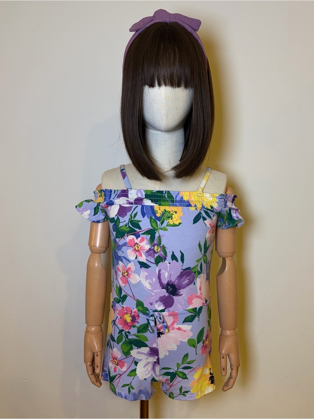 The Children's Place Girls Floral Romper 3T